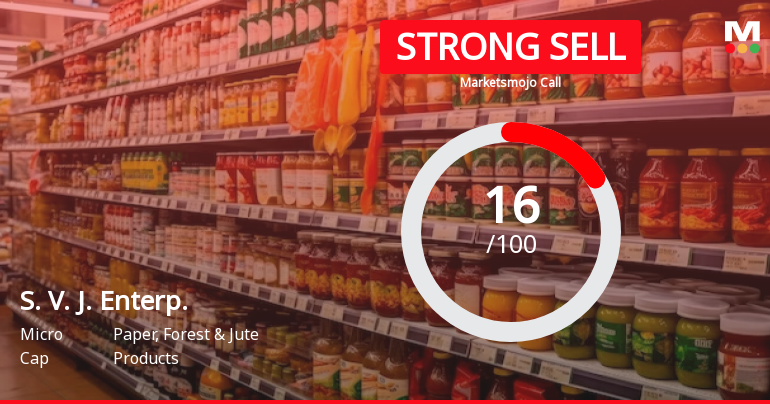 S. V. J. Enterprises Ltd is Rated Strong Sell