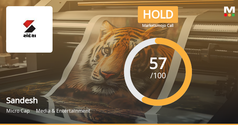 Sandesh Ltd. is Rated Hold by MarketsMOJO