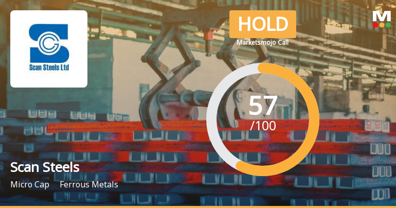 Scan Steels Ltd is Rated Hold by MarketsMOJO