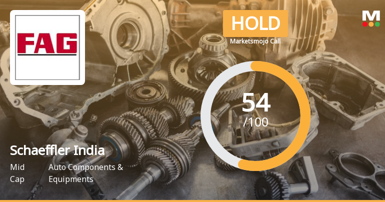 Schaeffler India Ltd is Rated Hold by MarketsMOJO