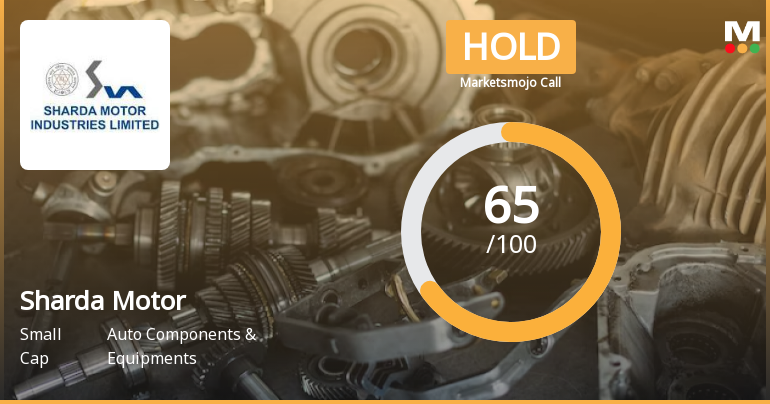 Sharda Motor Industries Ltd is Rated Hold by MarketsMOJO