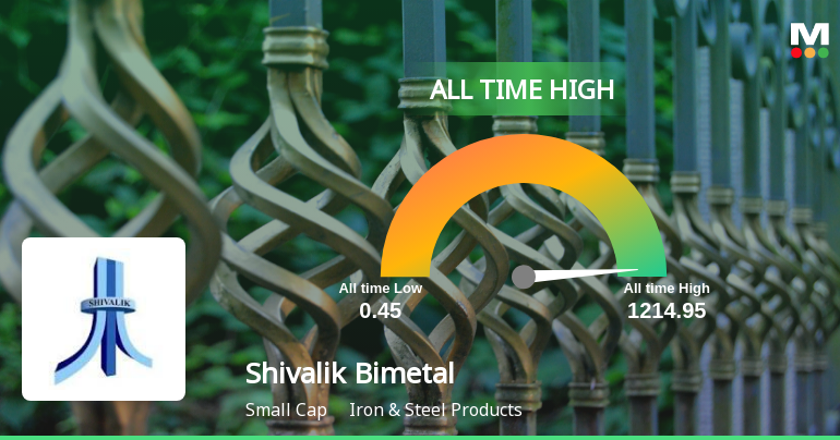 Shivalik Bimetal Controls Ltd Hits All-Time High of Rs 1,214.95 Amid Strong Long-Term Momentum