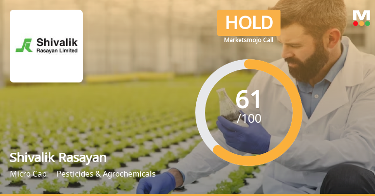 Shivalik Rasayan Ltd Upgraded to Hold by MarketsMOJO on Technical Improvements