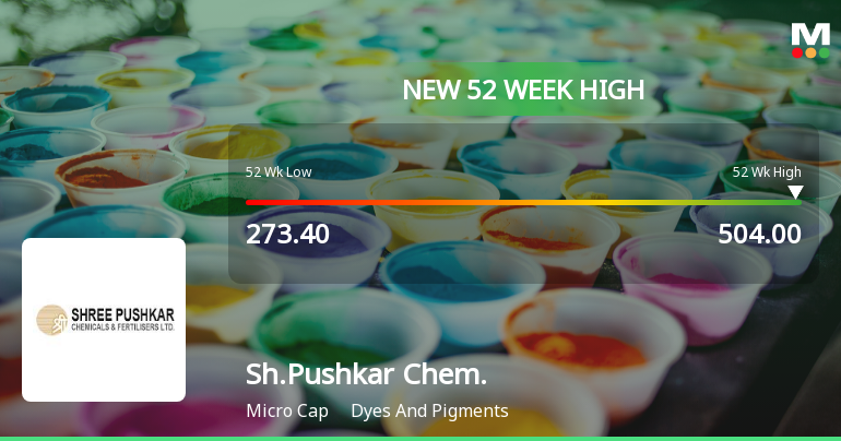 Broad-Based Technical Strength Lifts Shree Pushkar Chemicals & Fertilizers Ltd to 52-Week High of Rs 502.4