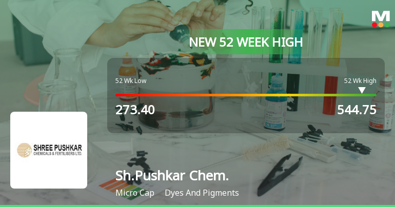 Broad-Based Technical Strength Lifts Shree Pushkar Chemicals & Fertilizers Ltd to 52-Week High of Rs 544.75