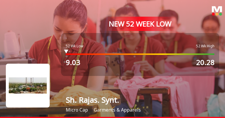 Five Consecutive Losses Push Shree Rajasthan Syntex Ltd to a New 52-Week Low