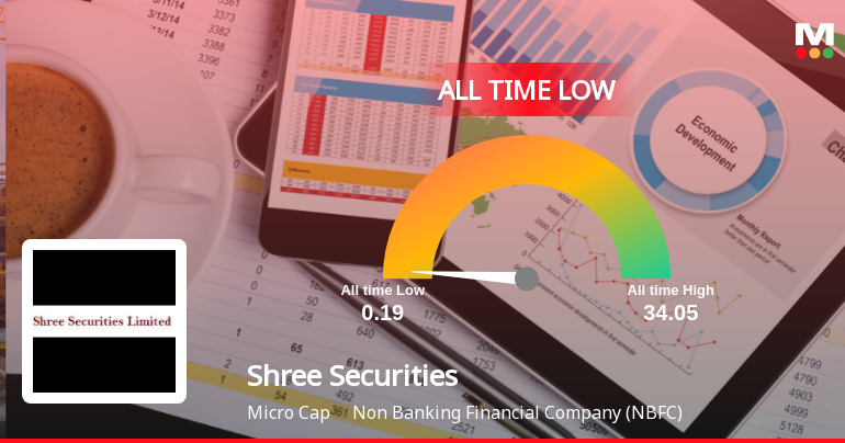 Shree Securities Ltd Breaches 52-Week Low, Touches New All-Time Low at Rs 0.19