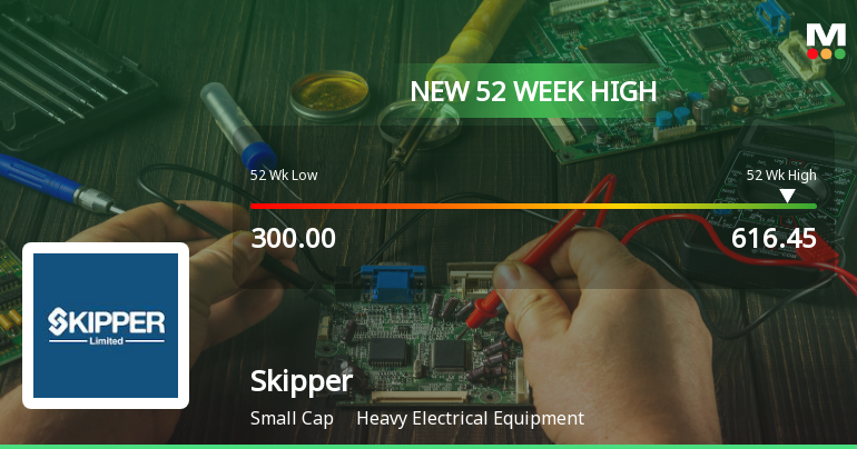 Broad-Based Technical Strength Lifts Skipper Ltd to 52-Week High of Rs 616.45
