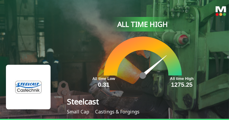 Steelcast Ltd Hits All-Time High of Rs 374.75 as Momentum Builds Across Timeframes