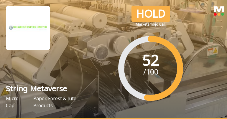 String Metaverse Ltd is Rated Hold by MarketsMOJO