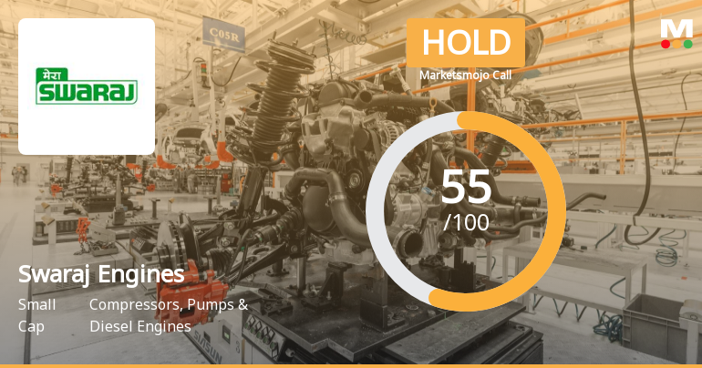 Swaraj Engines Ltd is Rated Hold by MarketsMOJO