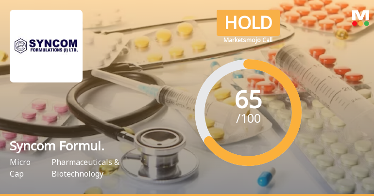 Syncom Formulations (India) Ltd is Rated Hold