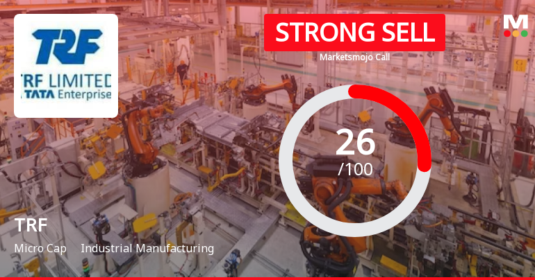 TRF Ltd is Rated Strong Sell by MarketsMOJO