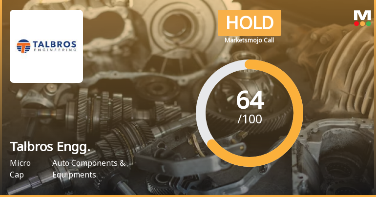 Talbros Engineering Ltd is Rated Hold by MarketsMOJO