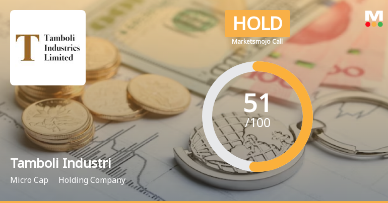 Tamboli Industries Ltd is Rated Hold by MarketsMOJO