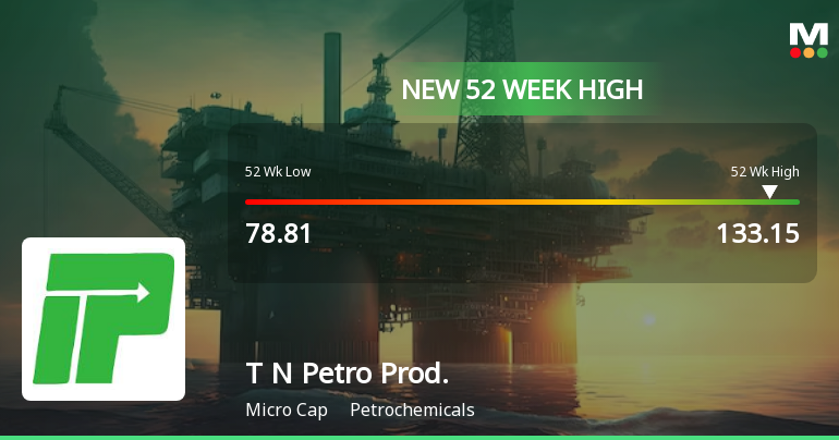 Broad-Based Technical Strength Lifts Tamil Nadu Petro Products Ltd to 52-Week High of Rs 133.15