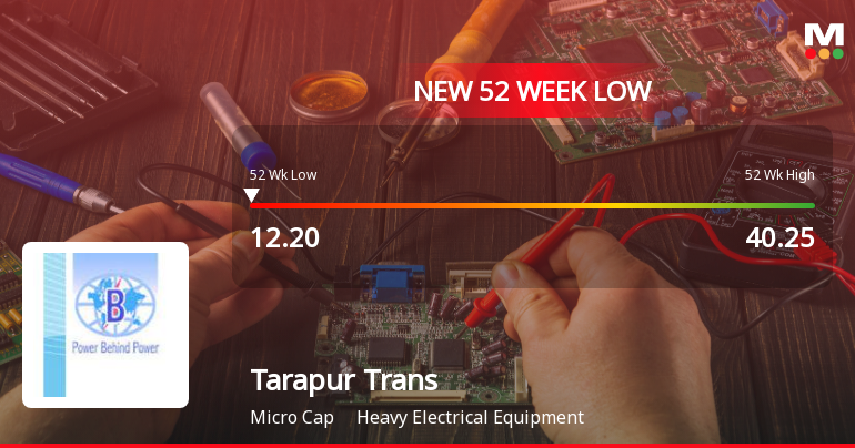 Markets Rally, But Tarapur Transformers Ltd Sinks to 52-Week Low in Stock-Specific Sell-Off