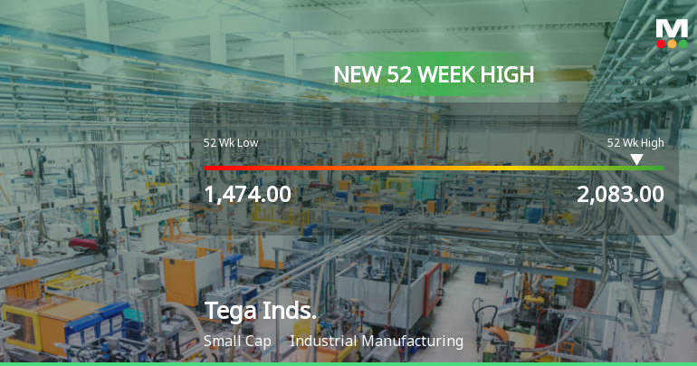 Broad-Based Technical Strength Lifts Tega Industries Ltd to 52-Week High of Rs 2089