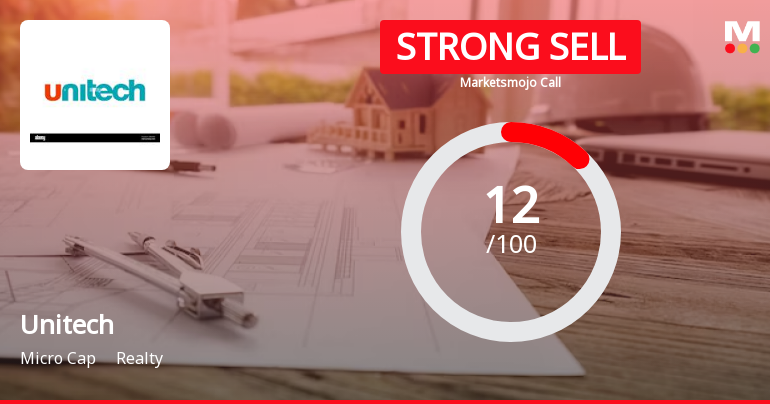Unitech Ltd is Rated Strong Sell