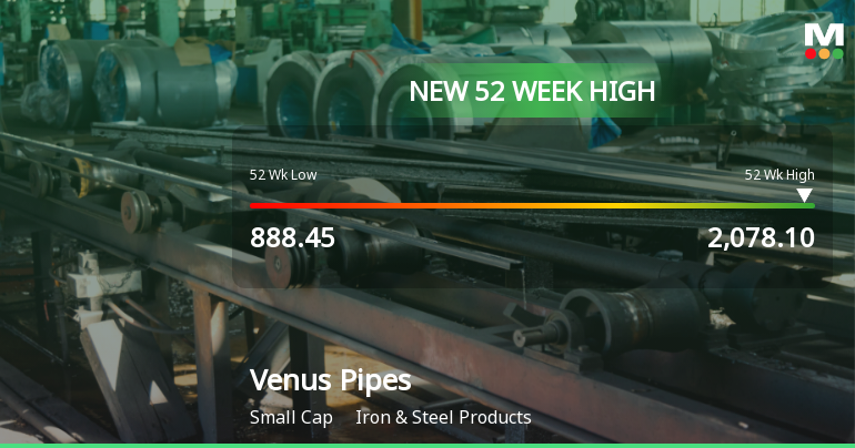 Broad-Based Technical Strength Lifts Venus Pipes & Tubes Ltd to 52-Week High of Rs 2078.1