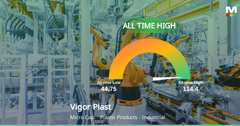 Strong Momentum Meets Stretched Valuations as Vigor Plast India Ltd Reaches All-Time High