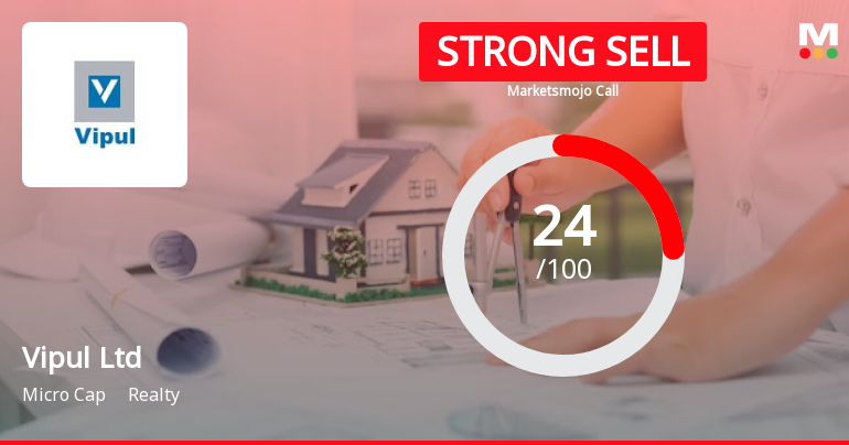Vipul Ltd is Rated Strong Sell by MarketsMOJO