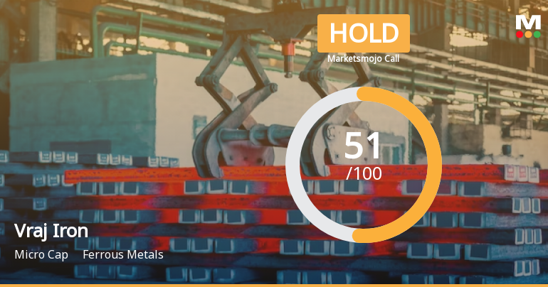Vraj Iron & Steel Ltd is Rated Hold by MarketsMOJO