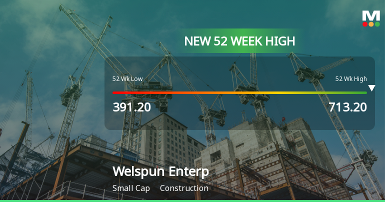 Broad-Based Technical Strength Lifts Welspun Enterprises Ltd to 52-Week High of Rs 713.2