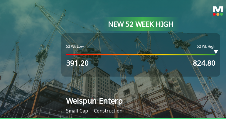 Broad-Based Technical Strength Lifts Welspun Enterprises Ltd to 52-Week High of Rs 824.8