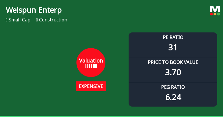 Welspun Enterprises Ltd Valuation Shifts Amid Strong Market Performance