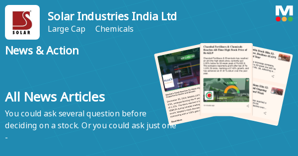 Solar Industries India Ltd (SOLARINDS) News & Corporate Actions ...
